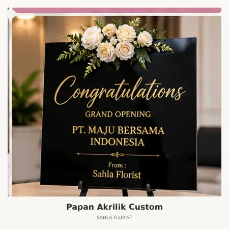 Papan Bunga Akrilik Bambanglipuro
